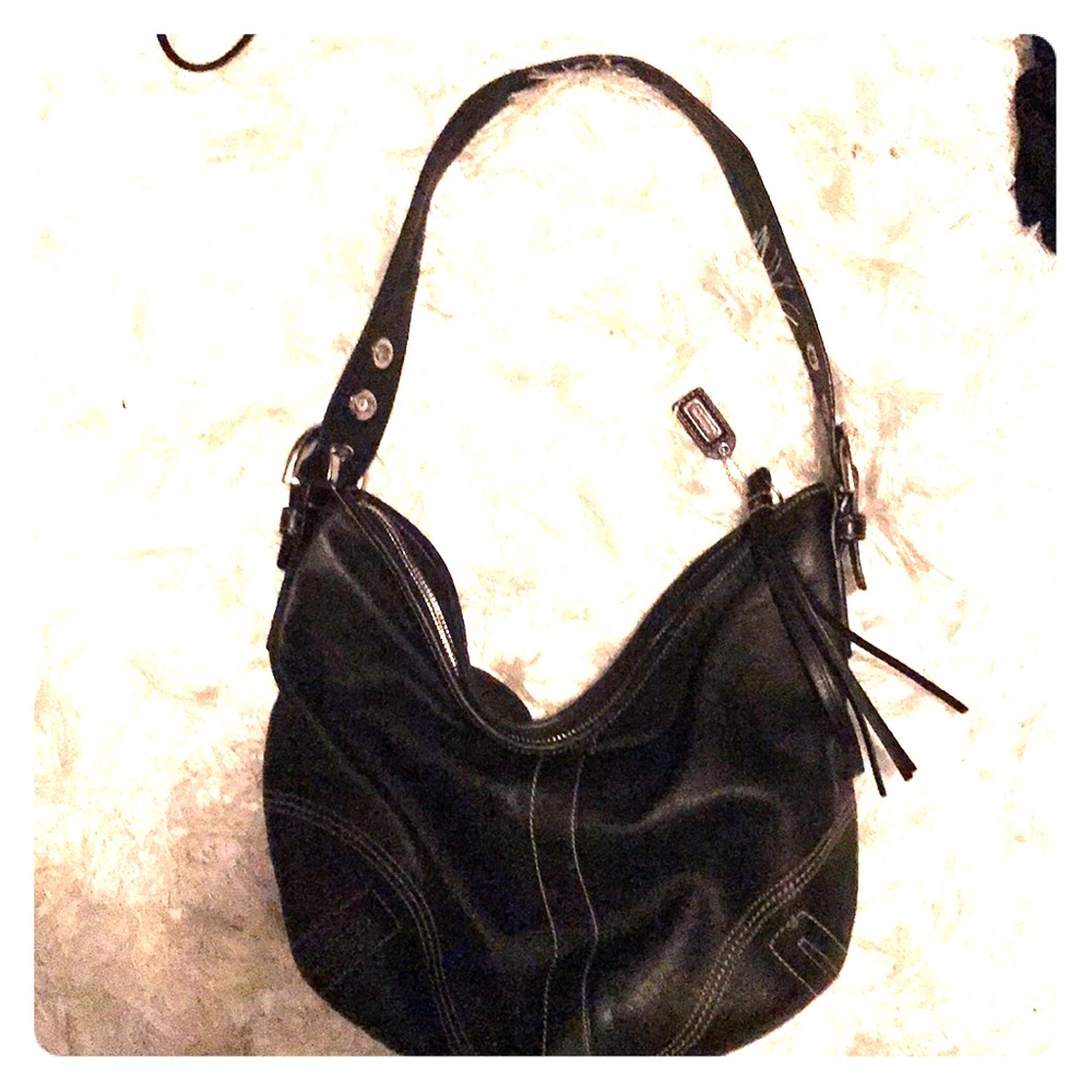15”x 12” Coach Leather Hobo